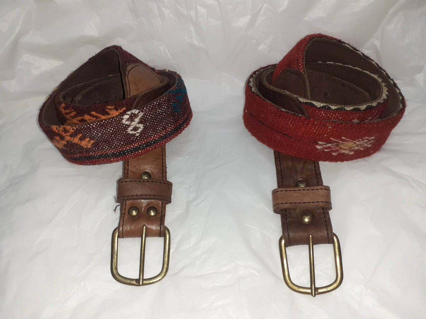 Cinturón de cuero con Kilim-2