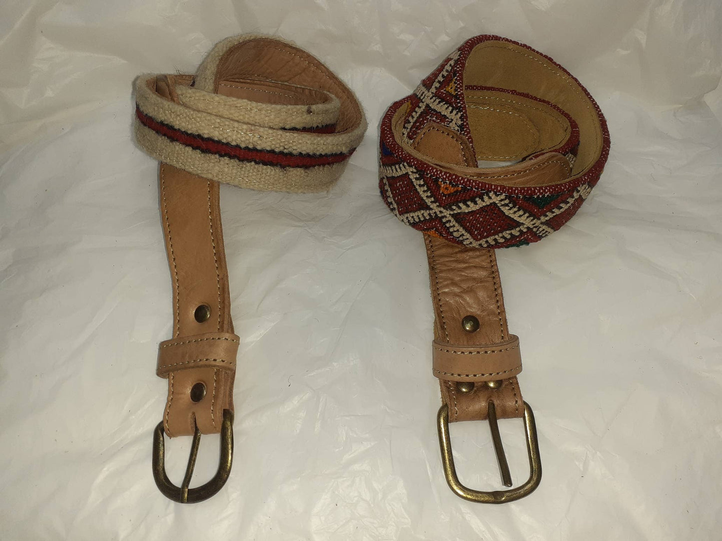 Cinturón de cuero con Kilim-9