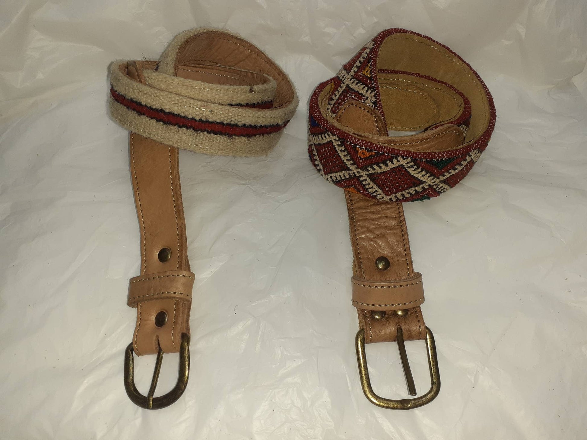Cinturón de cuero con Kilim-9