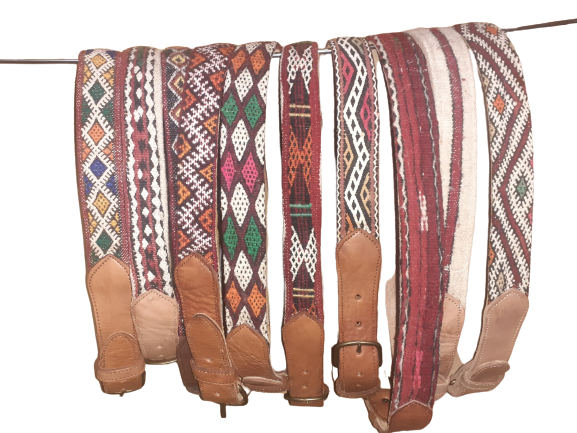 Cinturón de cuero con Kilim-3