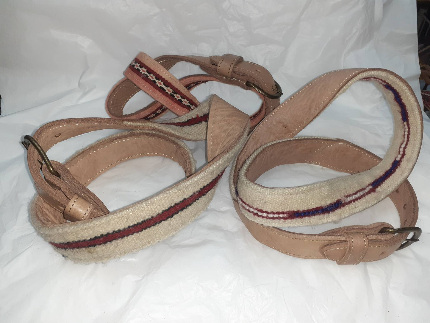 Cinturón de cuero con Kilim-1