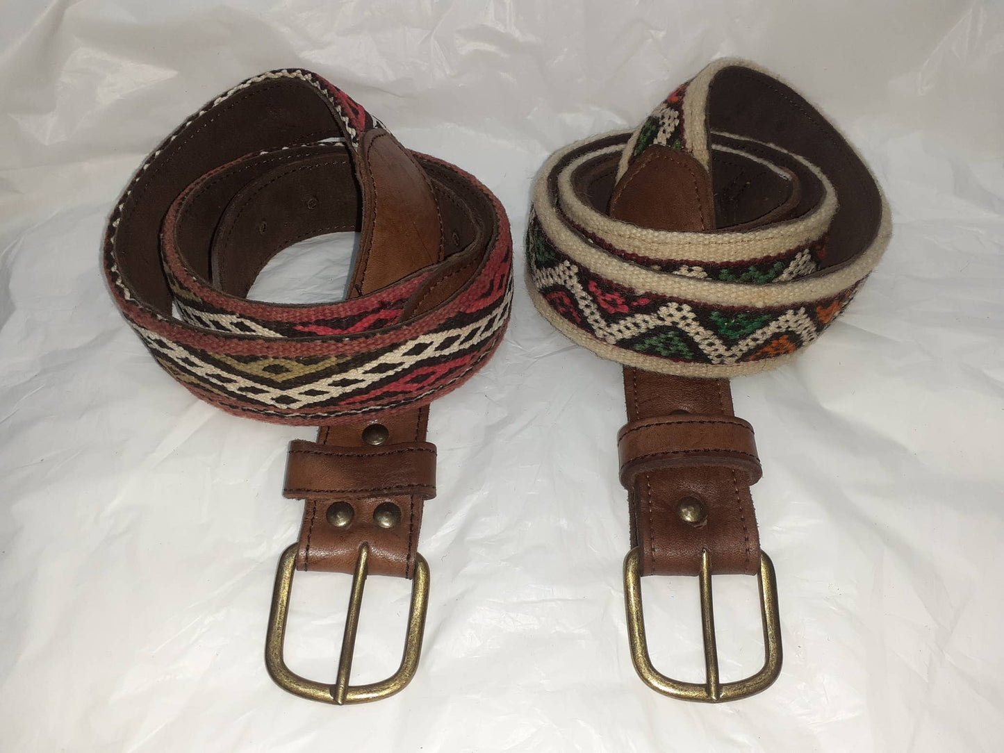 Cinturón de cuero con Kilim-8