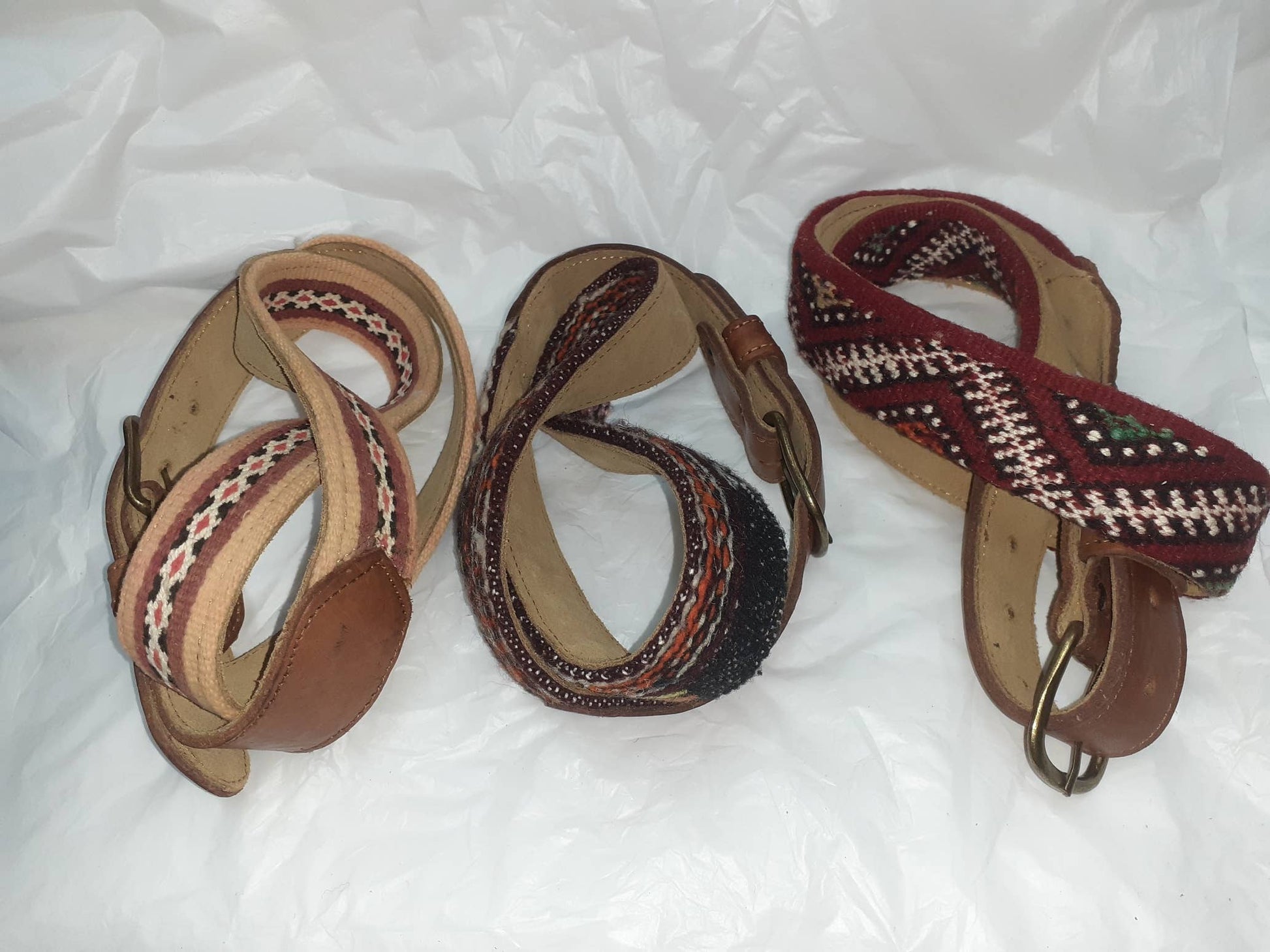 Cinturón de cuero con Kilim-4